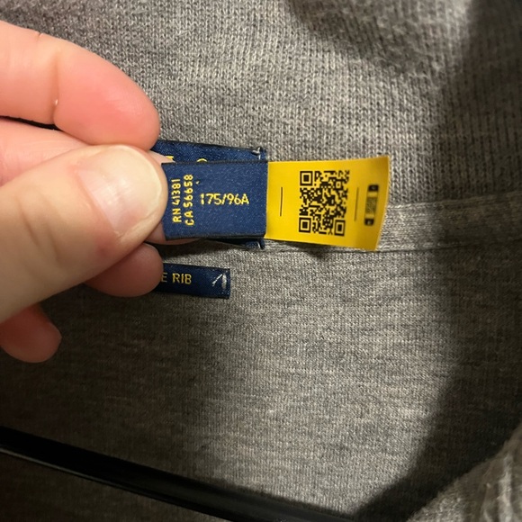 Polo Ralph Lauren Gray Quarter-Zip Estate Rib Pullover - Picture 3 of 8